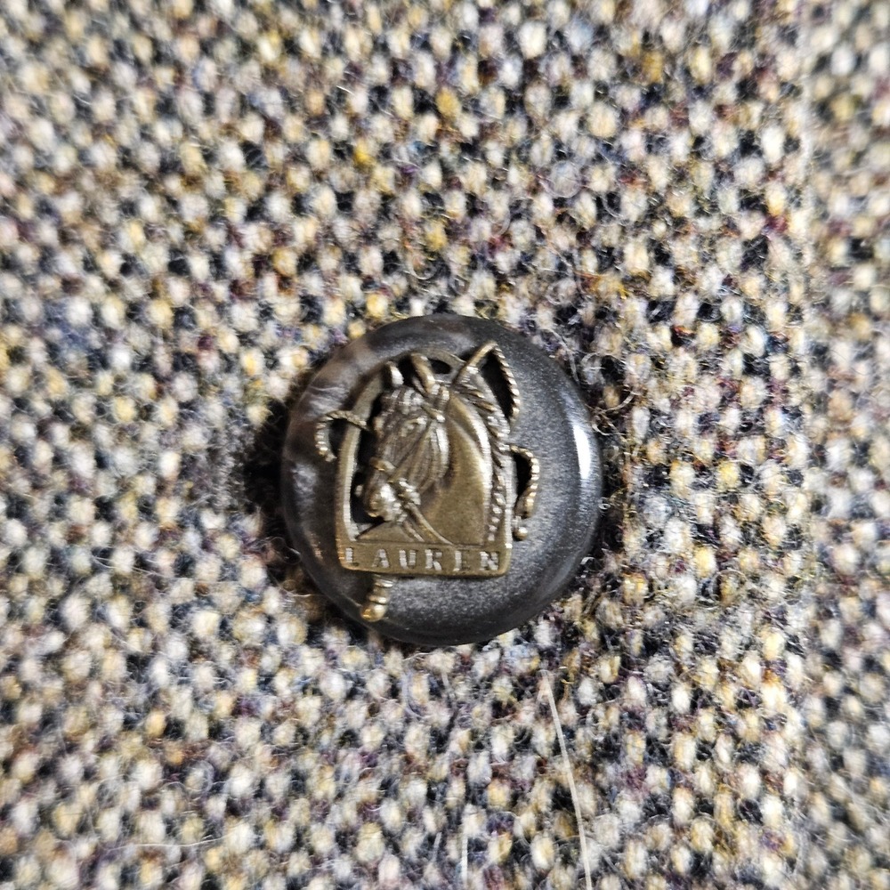 Lauren Ralph Lauren Lambswool Tweed Jacket Velvet Collar 10 Old Money - Picture 5 of 7